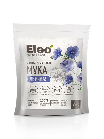 Мука льняная, Eleo, 150 г.