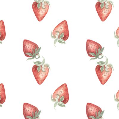 Клубника на белом / Strawberry on white