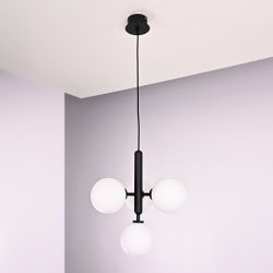 Подвесной светильник RAFFIN 4 White Black