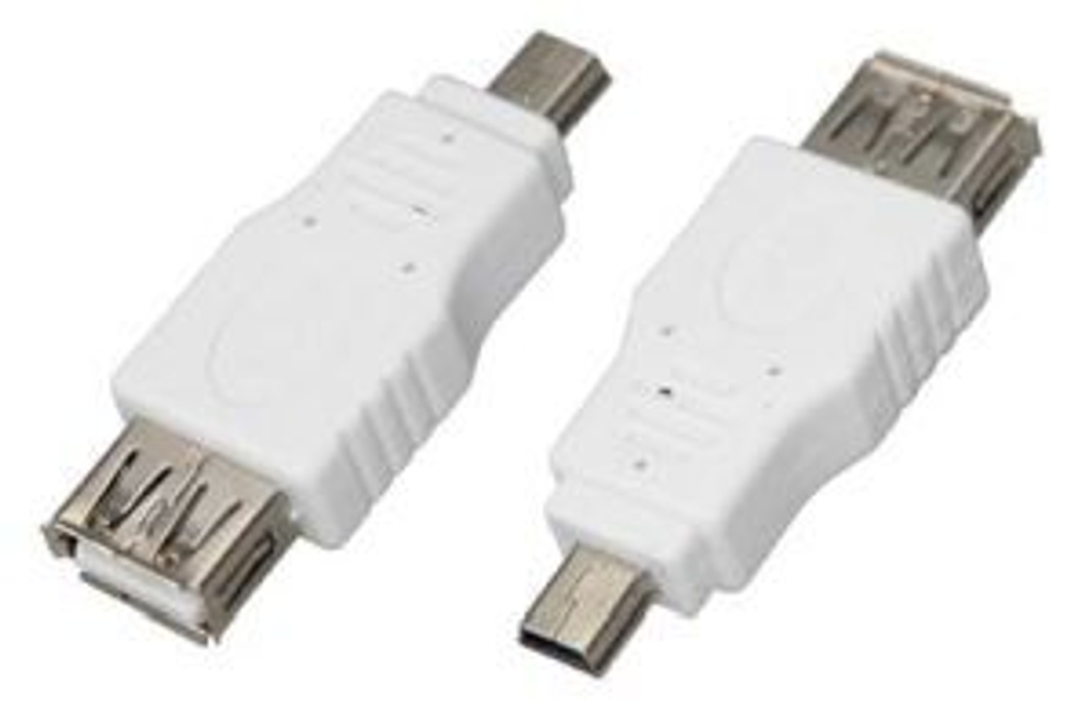 Переходник гнездо USB-A (Female)-штекер miniUSB (Male) REXANT