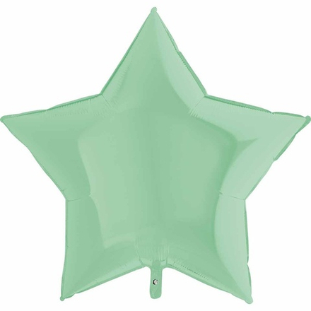 Фольгированная фигура, звезда, 36"/91СМ Пастель Matte Green