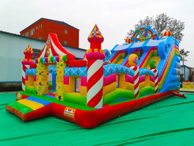 Коммерческий надувной батут «Парк развлечений 5» 12*6*7 м