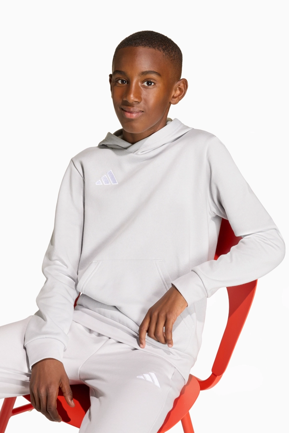 Кофта adidas Entrada 26 Sweat Junior - серый
