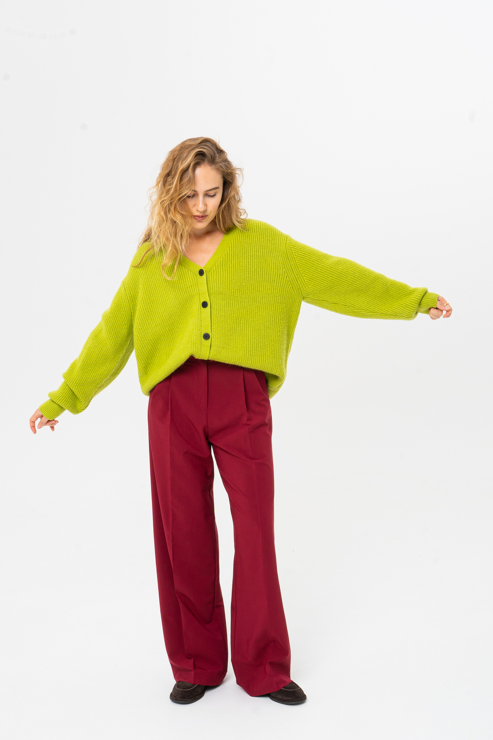 Брюки Office винный