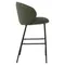 Полубарный стул Comfy, 67 см, зеленая рогожка