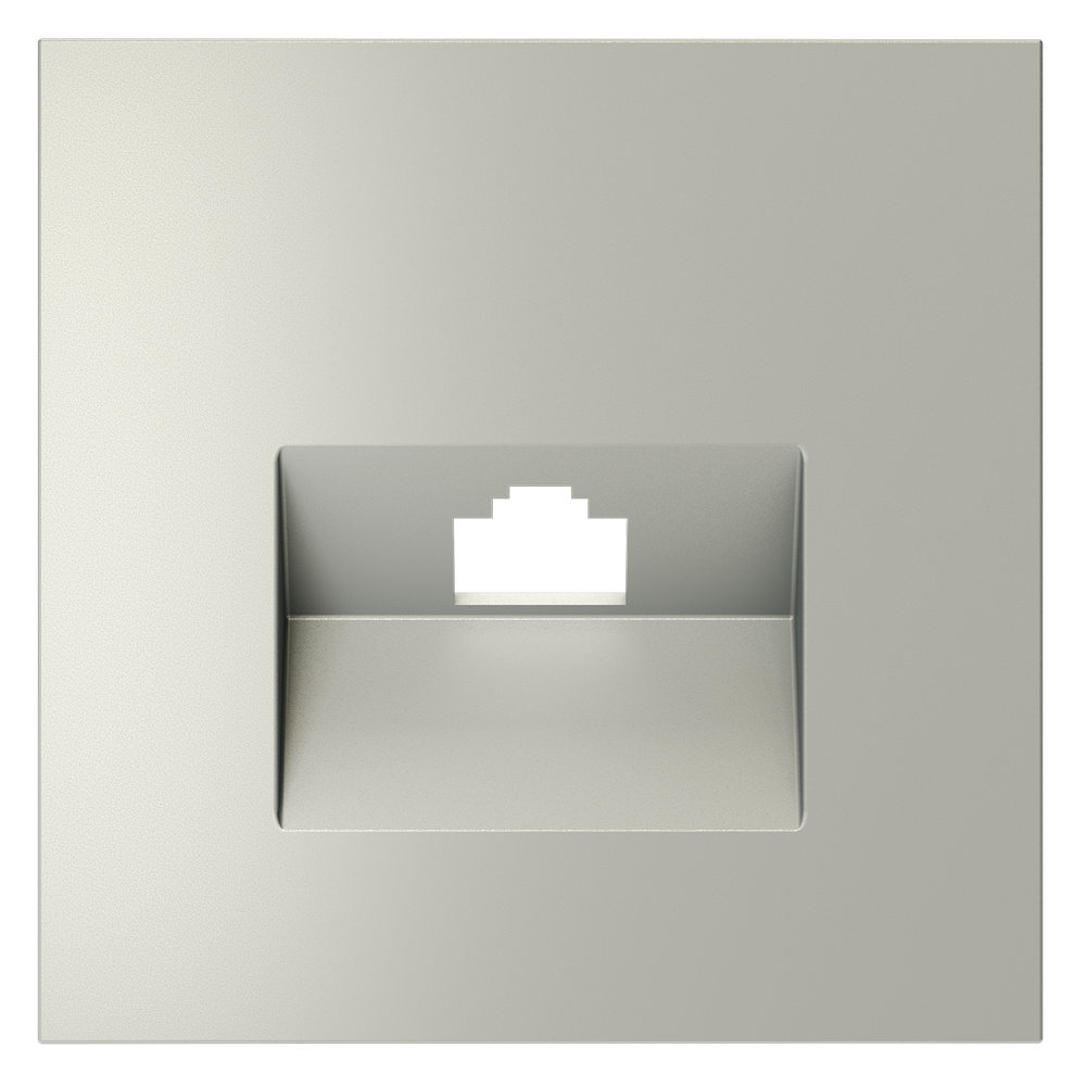 Накладка для розетки компьютерной RJ45 кат.6, S70 (сталь)