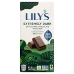 Lily's Sweets, Extra Dark Chocolate Style Bar, Extremely Dark, 85% Caco, 2.8 oz (79 g)