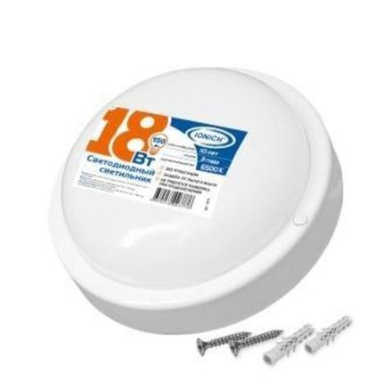 Светильник ЖКХ светодиодный круглый 18Вт IONICH СПП 6500К IP65