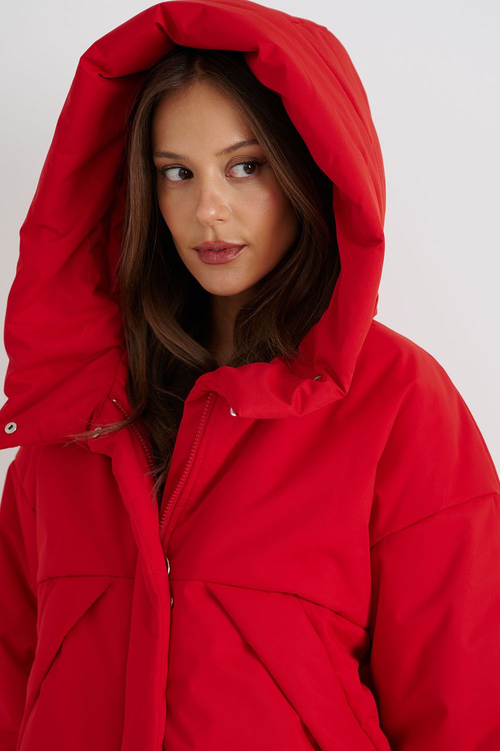 Куртка зимняя на утеплителе Isosoft красного цвета