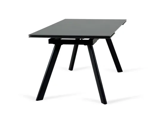 Раскладной обеденный стол Bronte черный керамика 160-240