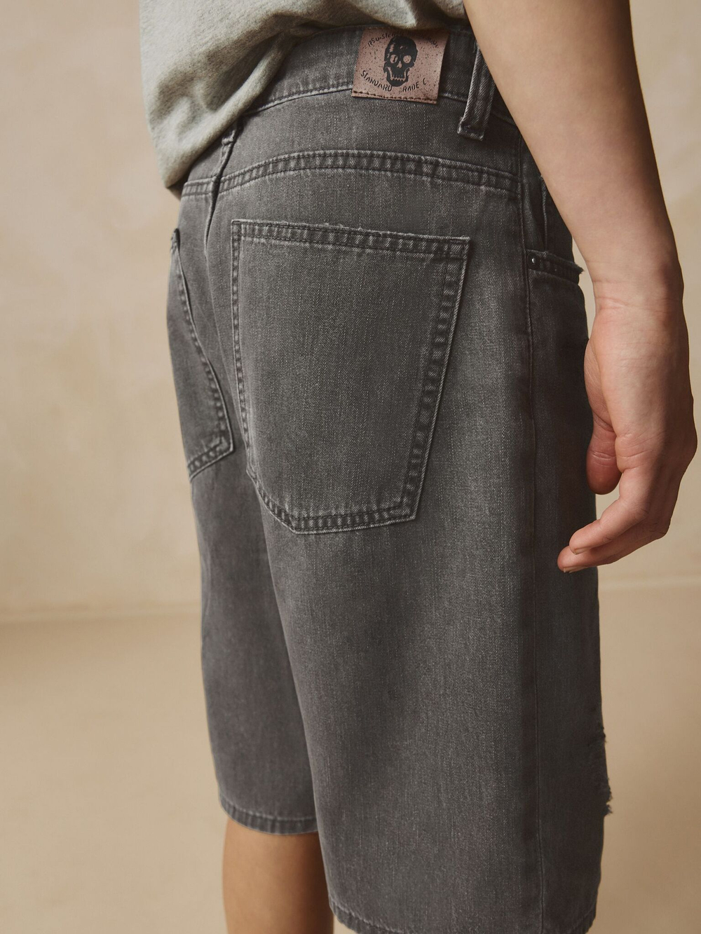 Шорты джинсовые для мальчика Next AC5-647, Серый