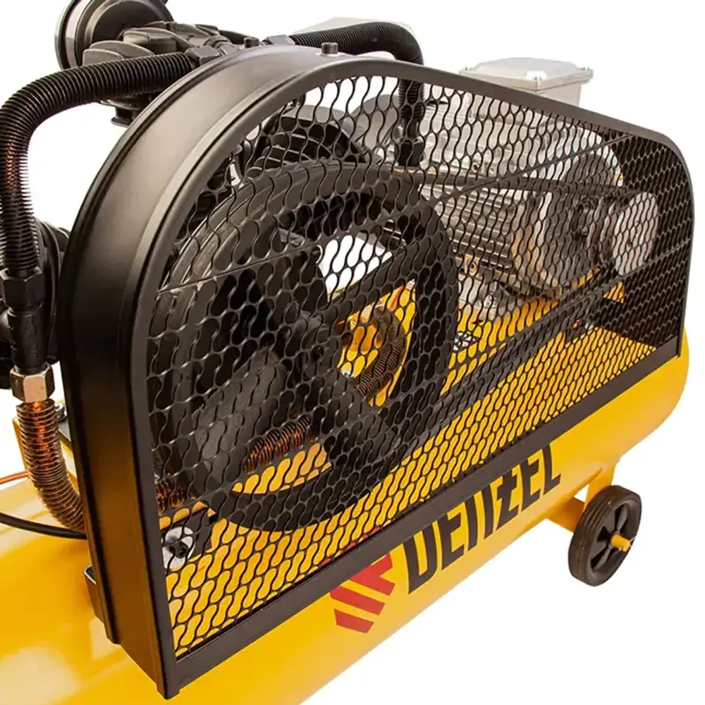 DENZEL BCW3000-T/100 компрессор воздушный 3.0 квт, ременный привод, 100 литров, 520 л/мин 58118