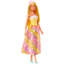 Barbie - Кукла Принцесса в желто-розовом платье HRR09 / артикул   HRR07 HRR09  / GTIN 194735183760