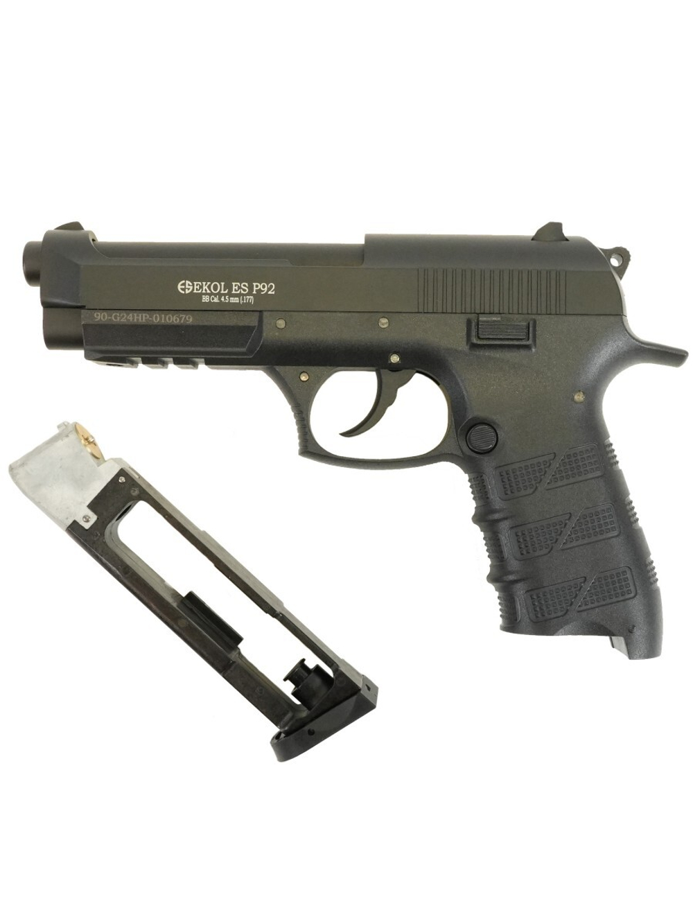 Пистолет пневматический EKOL ES P92 Black (металл) 4,5 мм