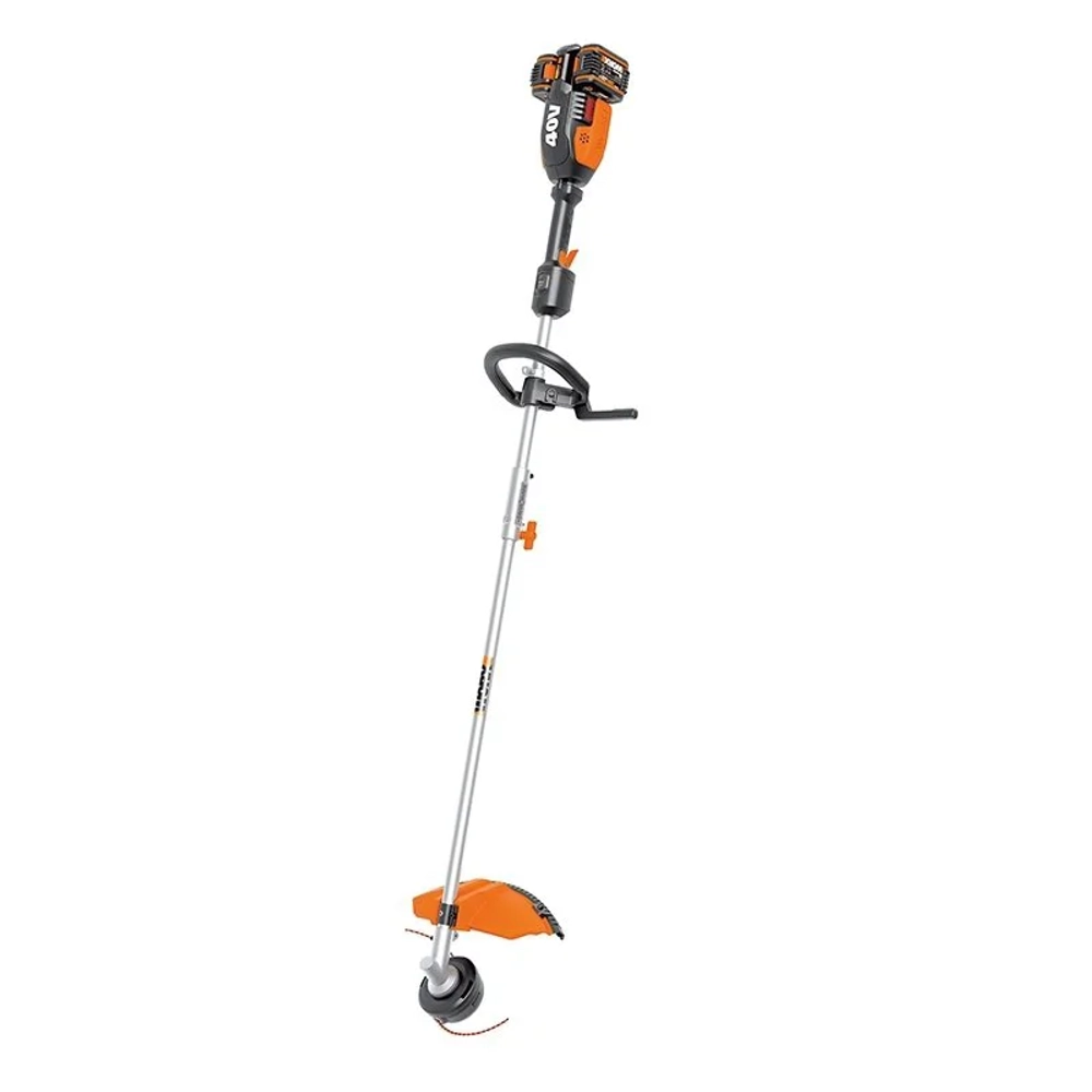 Триммер аккумуляторный WORX WG186E 40В (2 x 2 Ач, ЗУ) захват 380 мм, 6.1 кг