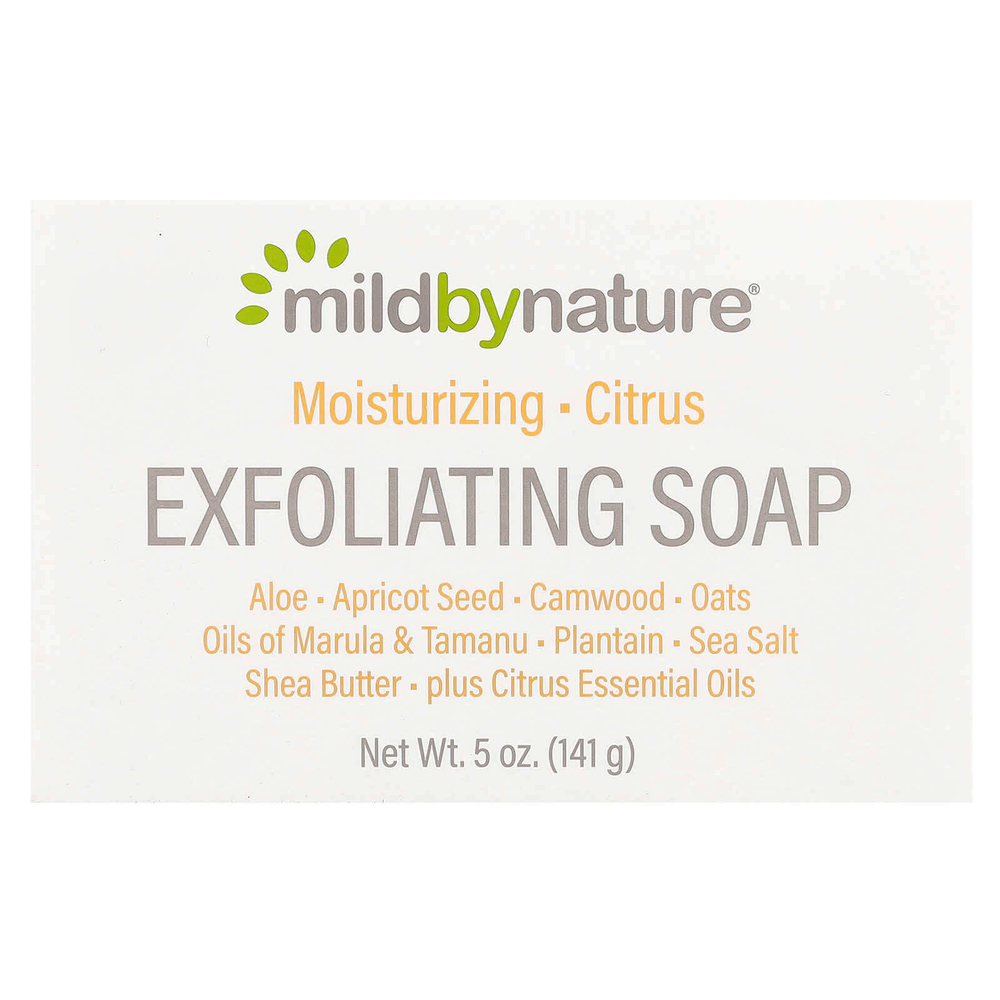 Mild By Nature, отшелушивающее кусковое мыло, с цитрусовым ароматом, 141 г (5 унций)