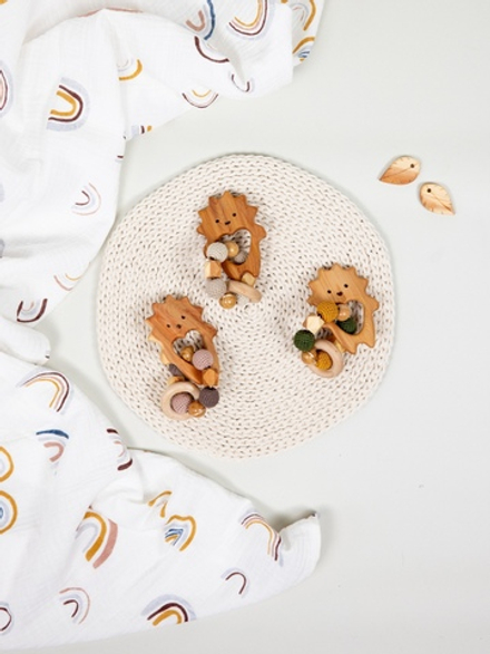 Грызунок ежик без подвесов Бежевый