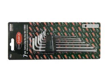 Набор ключей TORX Г-образных экстра длинных 7пр.(Т10,Т15,Т20,Т25,Т27,Т30,Т40) в пластиковом держателе RockForce##Rock FORCE RF-5071XL