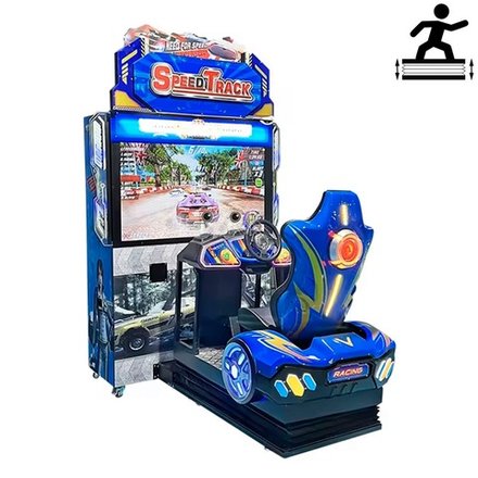 Игровой автомат гонки, с рулём "SpeedTrack"