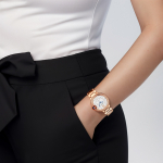 CARTIER Blue Balloon Collection Automatic Mechanical Movement 30m Water Resistance Unisex Watch 33mm Gold Dial