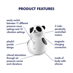 Satisfyer Pocket Panda - Вакуумный вибростимулятор