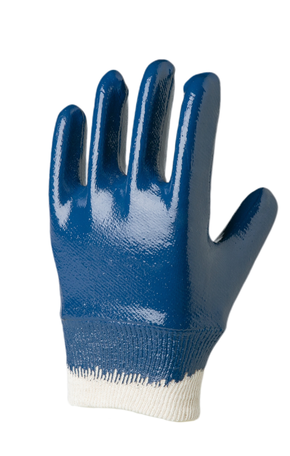 Перчатки с хлопковой подкладки из джерси, вязанная манжета, полное нитриловое покрытие