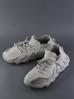 Кроссовки Изики детские - Yeezy boost- светло-серые