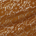 Хлопково-вискозное кордовое кружево горчичного цвета