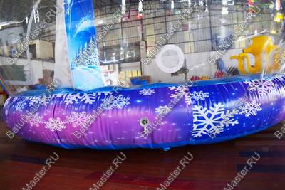 Надувная прозрачная сфера для декораций "Шоу-шар", 4*4*3 м