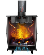 Отопительная печь-камин «Маэстро»