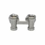 Узел нижнего подключения 1/2x3/4ЕК угловой двухтруб VRT