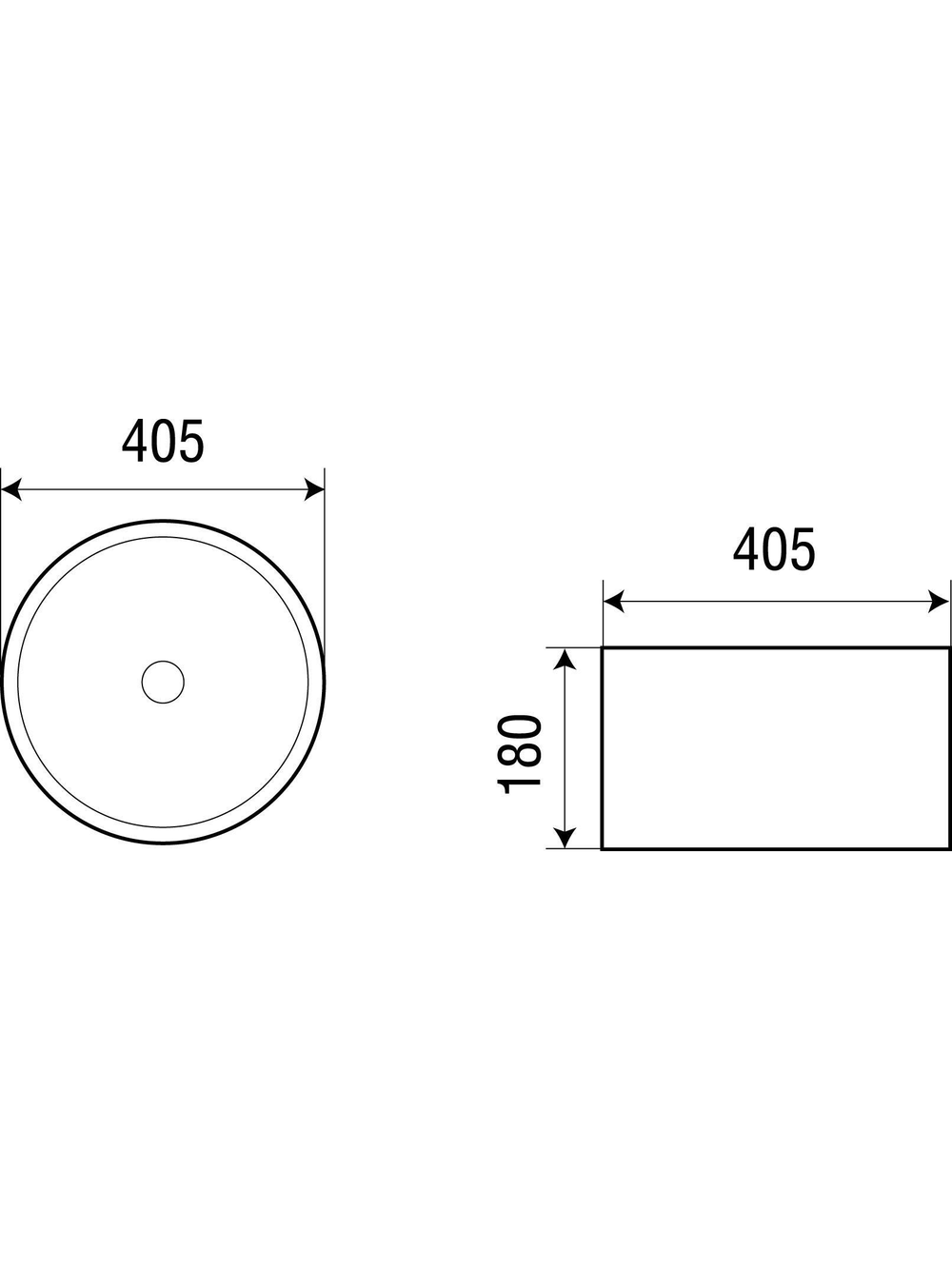 Раковина накладная (матовая черная) WeltWasser WW  ELBACH 3272 MB 405х405х180