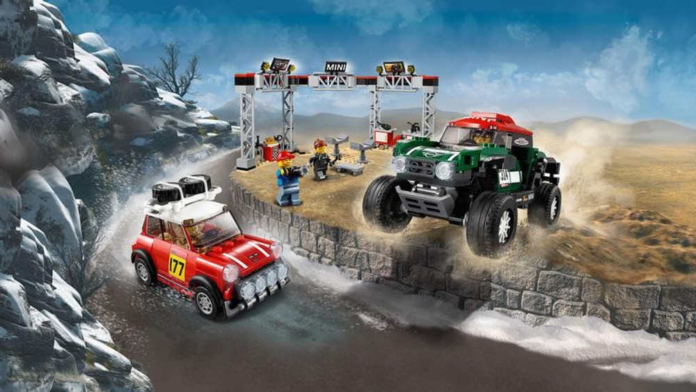 LEGO Speed Champions: Мини Купер 1967 и Мини Купер 2018, 75894 — 1967 Mini Cooper S Rally and 2018 MINI John Cooper Works Buggy — Лего Спид чампионс Чемпионы скорости