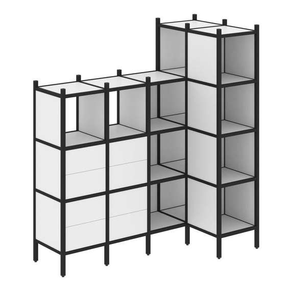 Лофт Угловой внутренний стеллаж VR.L-47  1694*862*1869