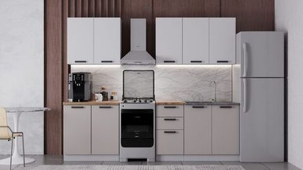 Кухня "Фортуна" 2.0 (Бежевый/Белый), ДСВ-Мебель, г. Пенза