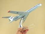Модель самолета Ту-134А с антенной БУС (М1:100, Тихоокеанский флот России)