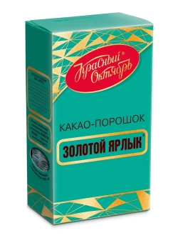 Какао-порошок "Золотой Ярлык" Красный Октябрь 100 г