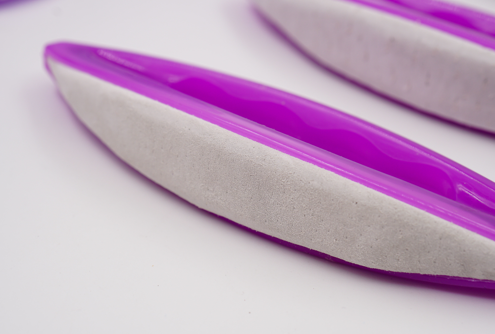 Блок полировочный из телячьей кожи фиолетовый