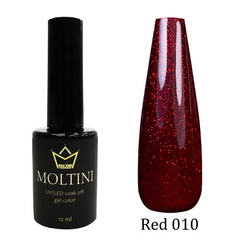 Гель-лак Moltini RED 010, 12 ml