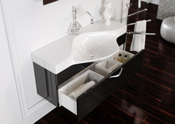 Мебель для ванной Aqwella Broadway 110 цвет черный Brw.01.10/00