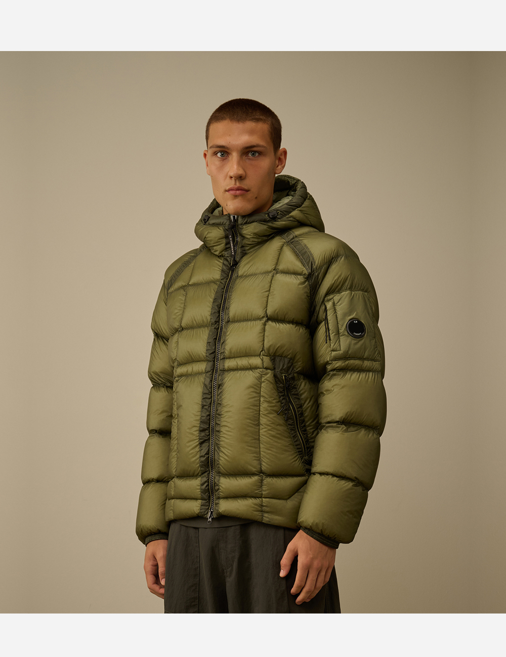 C.P. Company Shell Down Puffer Jacket "Green Banana" (19CMOW702A110416A612)