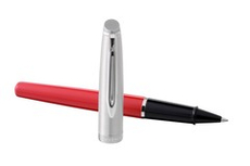 Ручка роллер Waterman  Embleme цвет RED CT, цвет чернил: черный