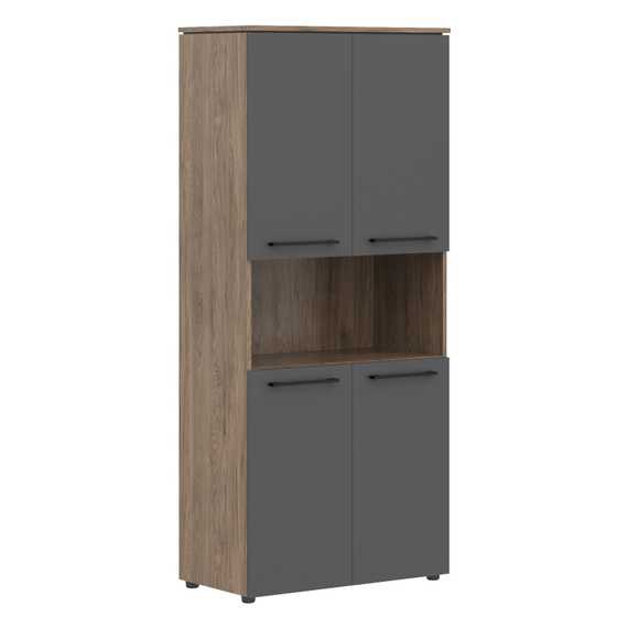 Шкаф с 2-мя комплектами глухих малых дверей MHC 85.4 854х423х1956 MORRIS TREND