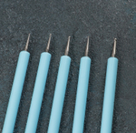 Набор силиконовых кисточек для декорирования  «Бирюза», 5 шт.