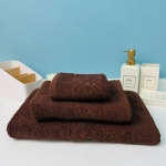 Полотенце махровое 30*50см «Vivien» цвет шоколад 10620 плотность 400гр/м2