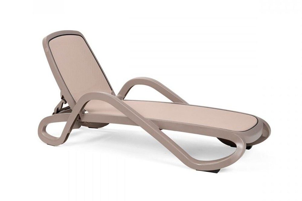 Шезлонг Nardi Alfa с подлокотниками, тортора
