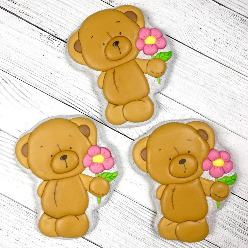 Мишка Тедди №15 с цветочком