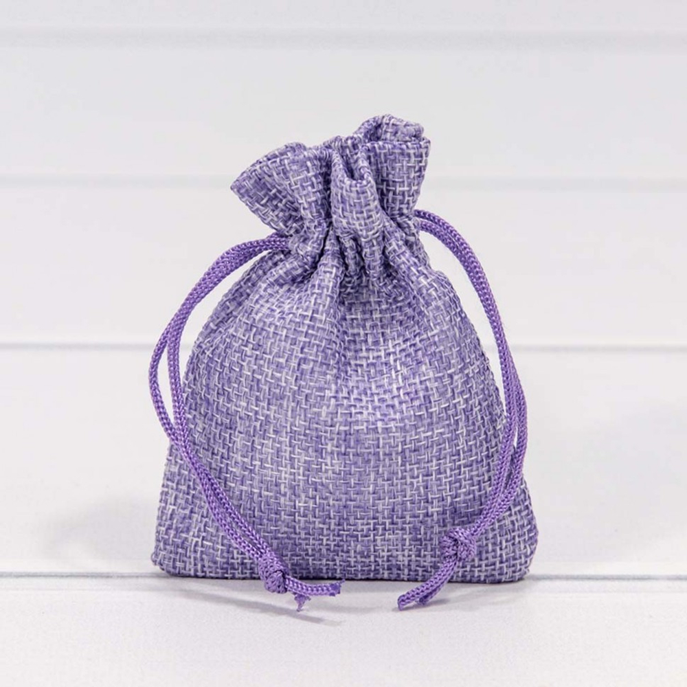 Мешочек 7х9см Лен искусственный (Сиреневый)
