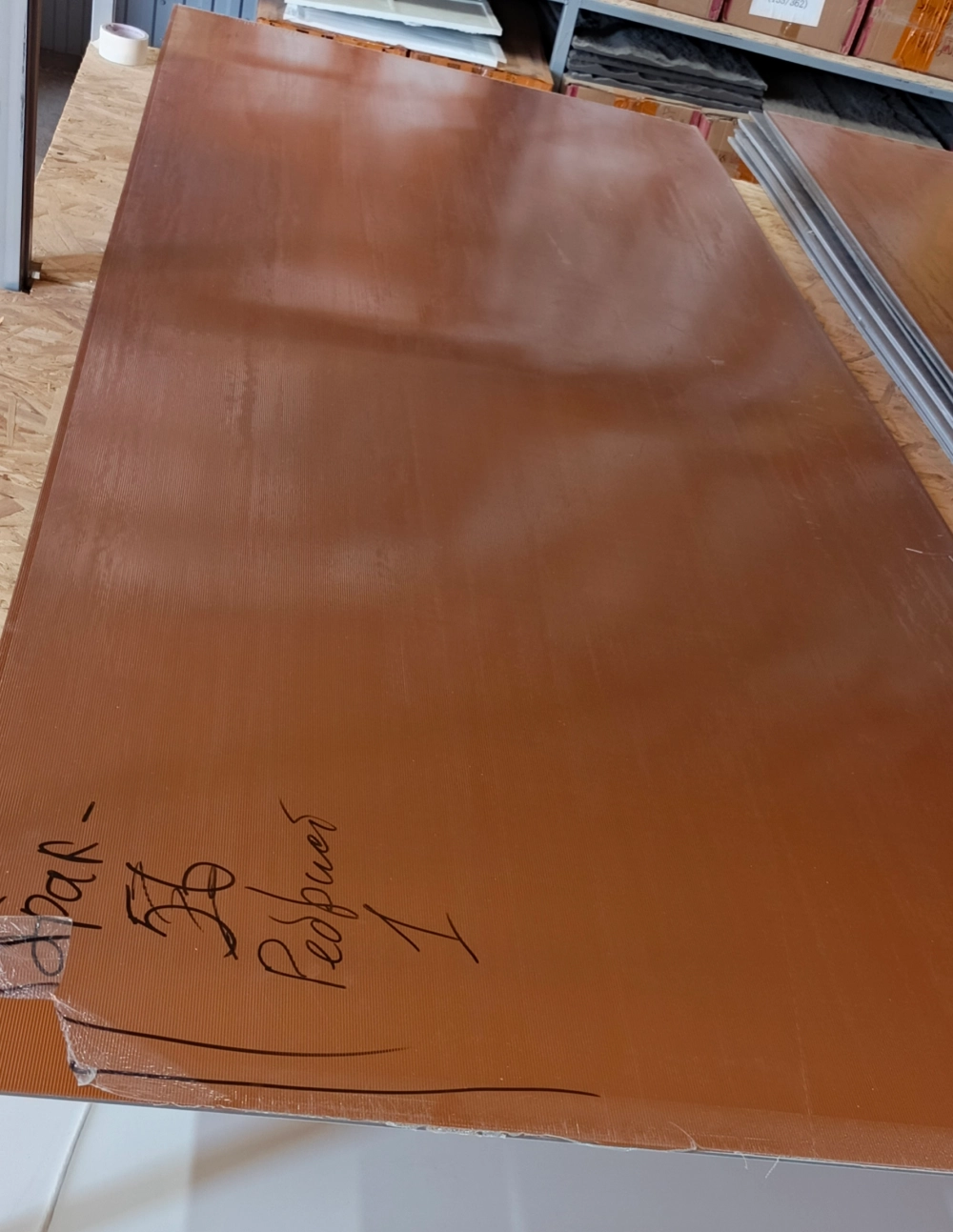 Бамбуковая панель "Ребристая бронза" / "Bronze" 5мм 3000х1220мм (брак)