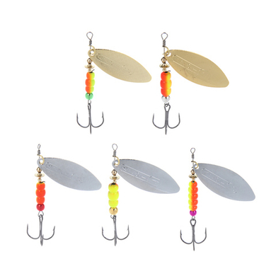 Блесна вращающаяся "Ивовый лист" тм AZOR FISHING, № 2,3,4, 5 видов